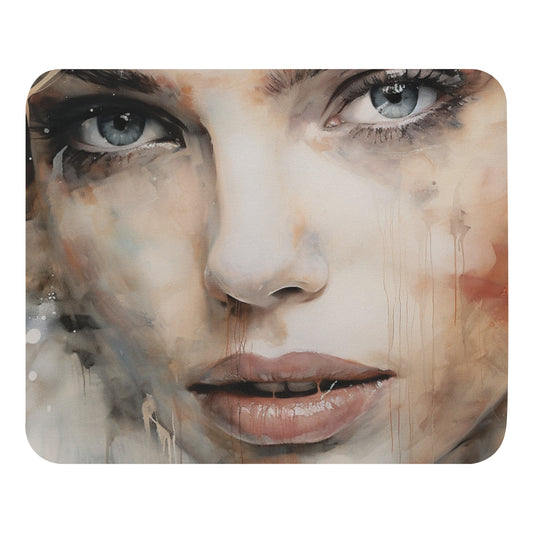 Abstract Portrait Mouse Pad