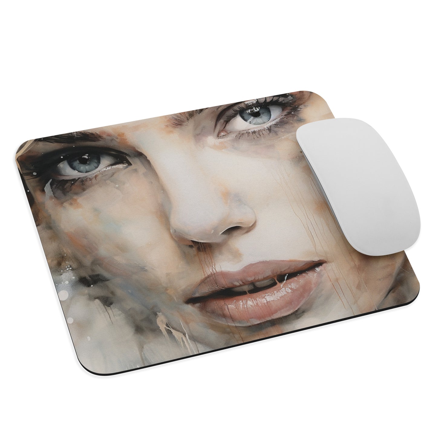 Abstract Portrait Mouse Pad