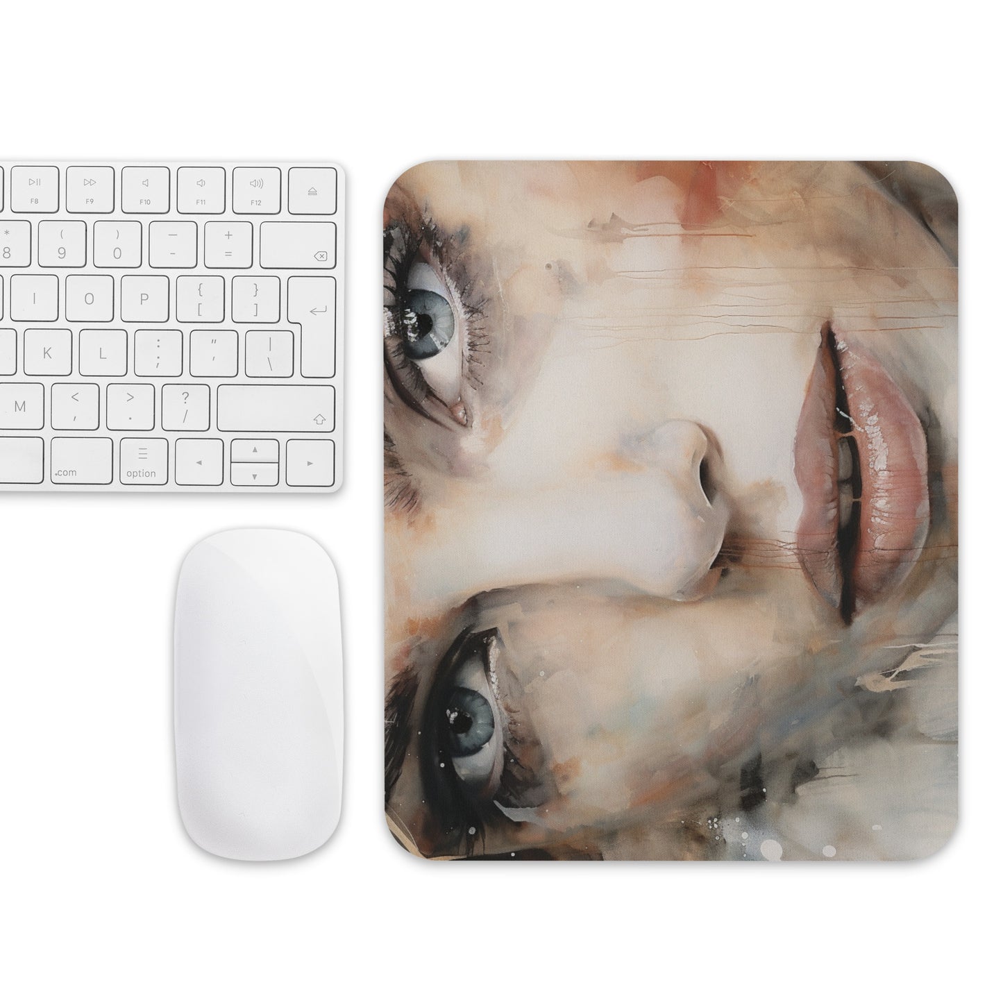 Abstract Portrait Mouse Pad