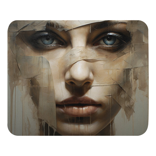 Abstract Portrait Mouse Pad