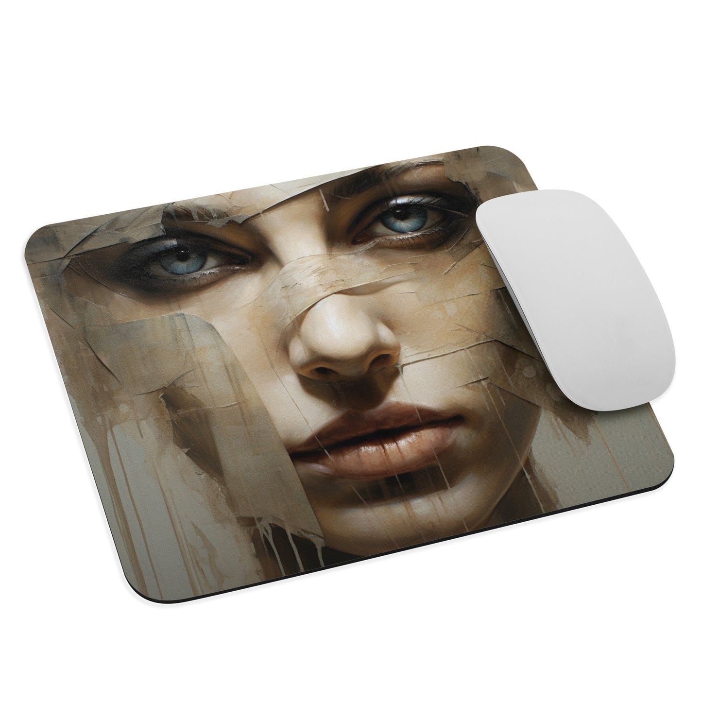 Abstract Portrait Mouse Pad