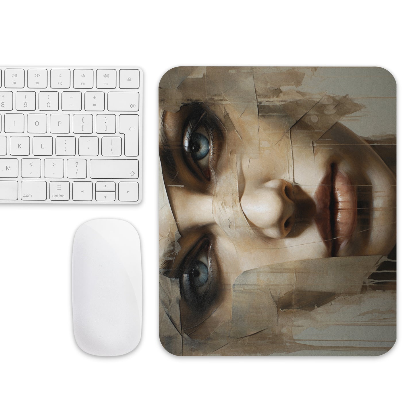 Abstract Portrait Mouse Pad