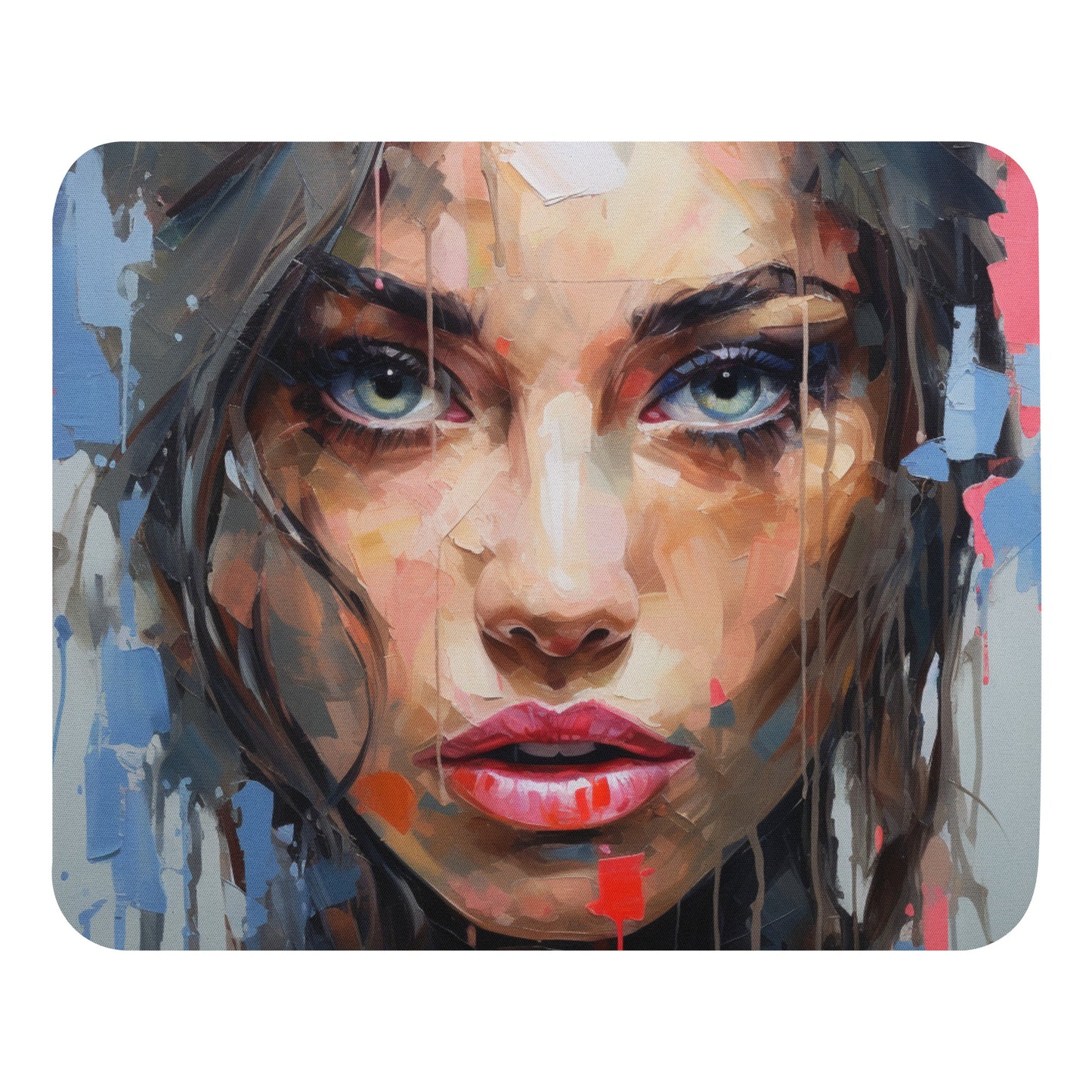 Abstract Portrait Mouse Pad