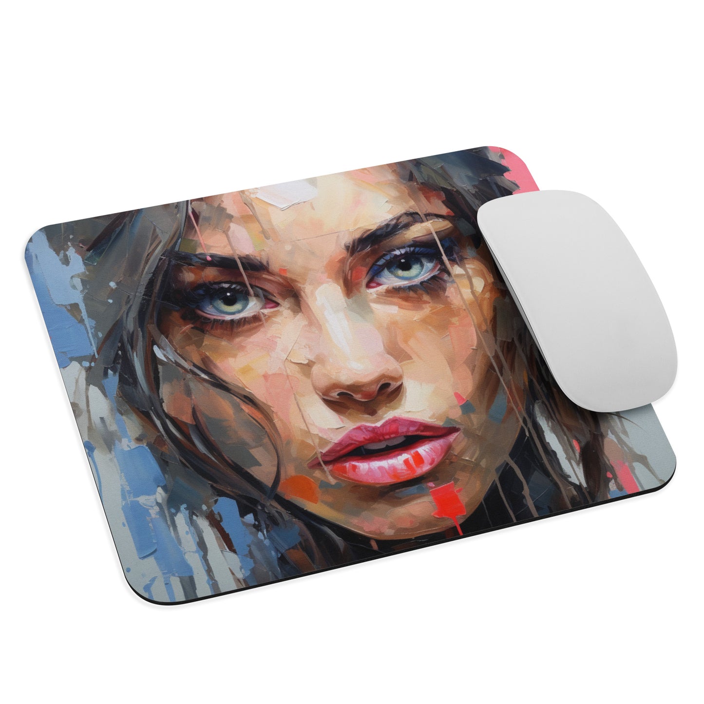 Abstract Portrait Mouse Pad