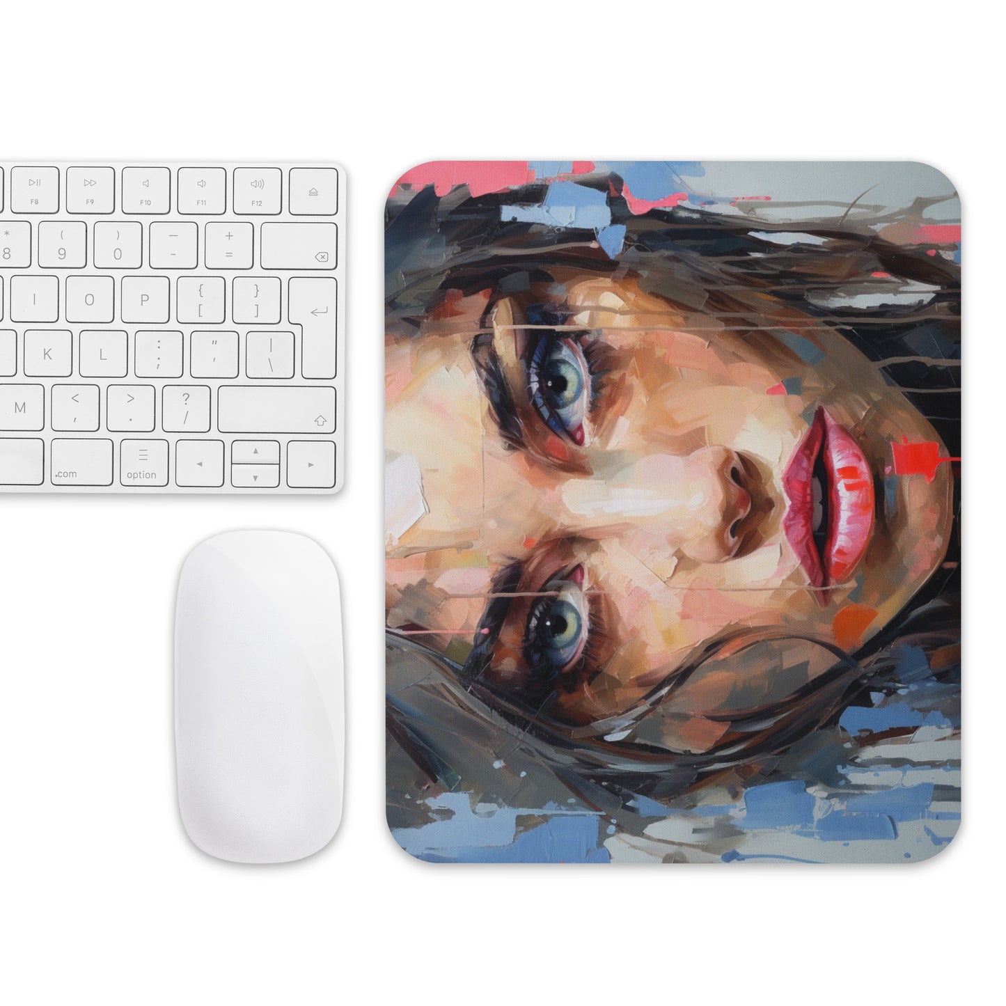 Abstract Portrait Mouse Pad