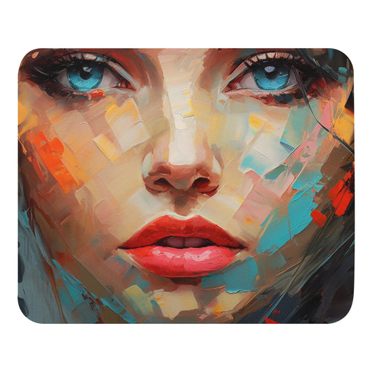 Abstract Portrait Mouse Pad