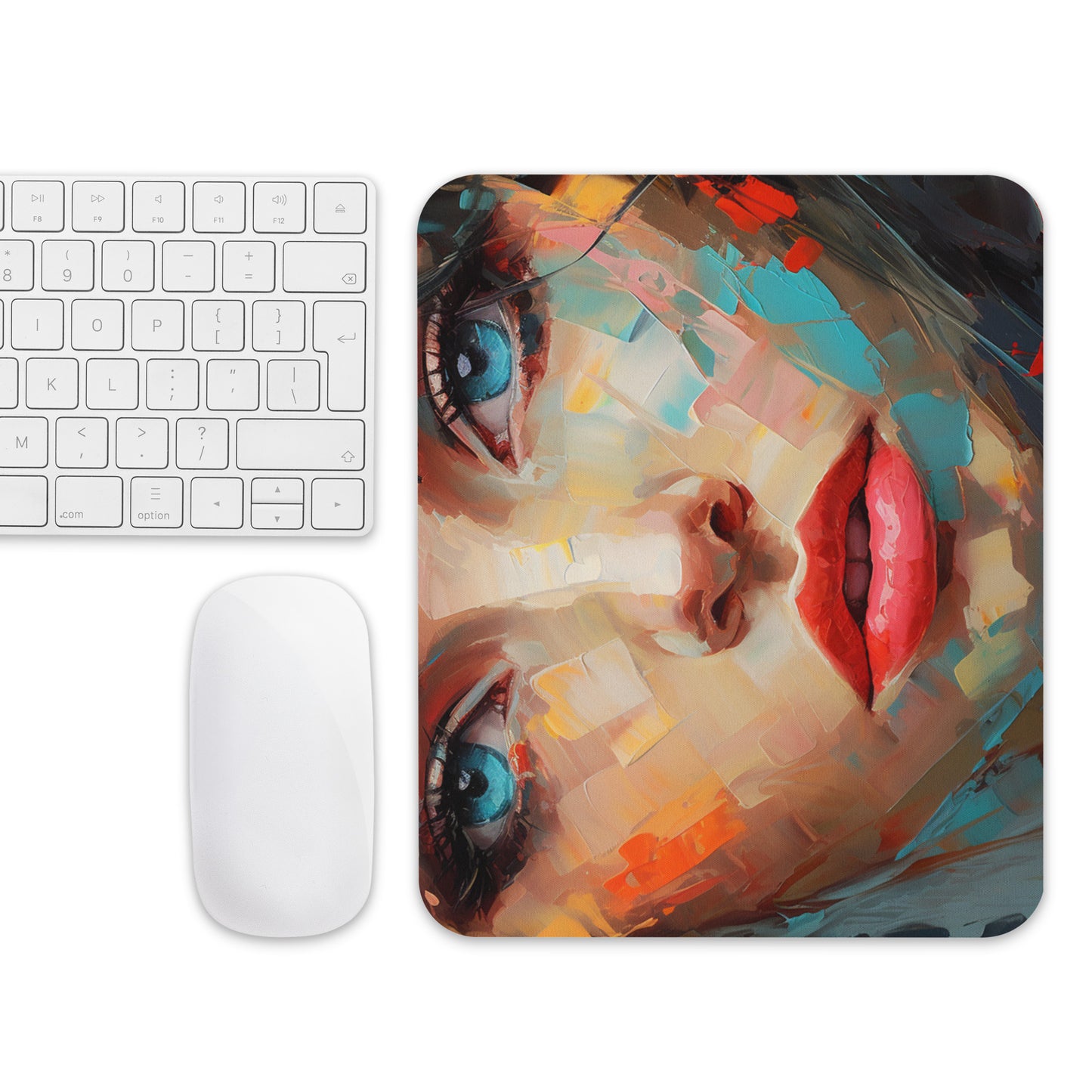 Abstract Portrait Mouse Pad