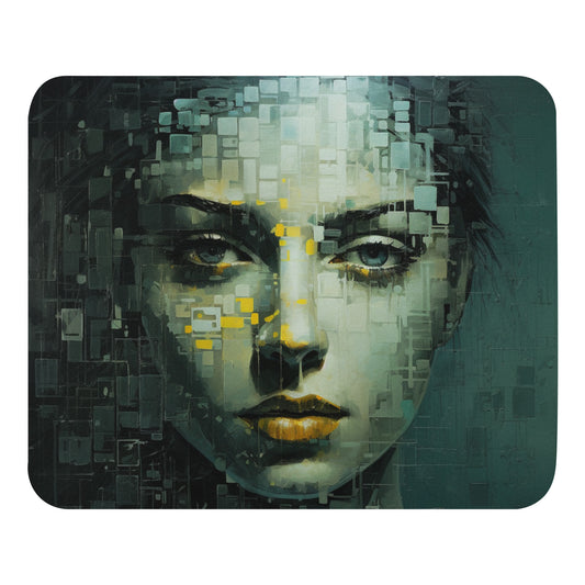 Abstract Portrait Mouse Pad