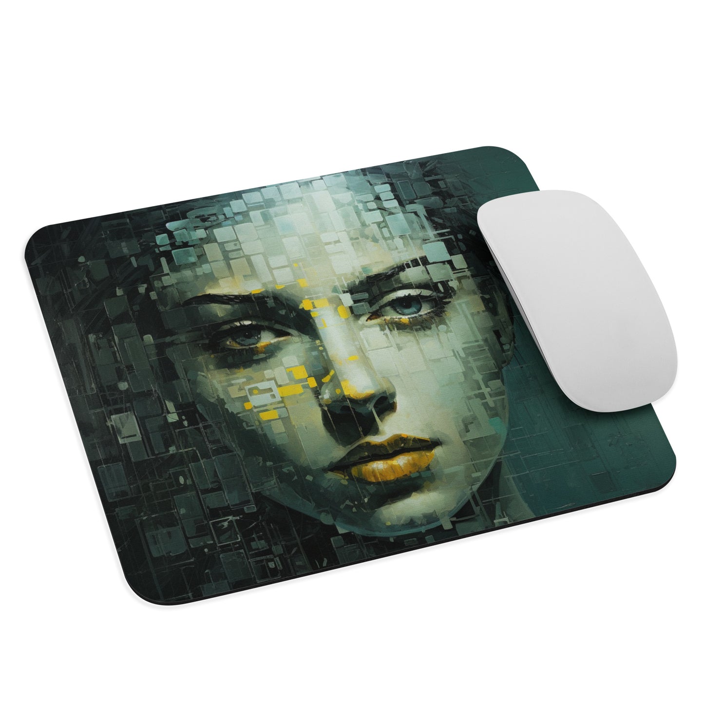 Abstract Portrait Mouse Pad