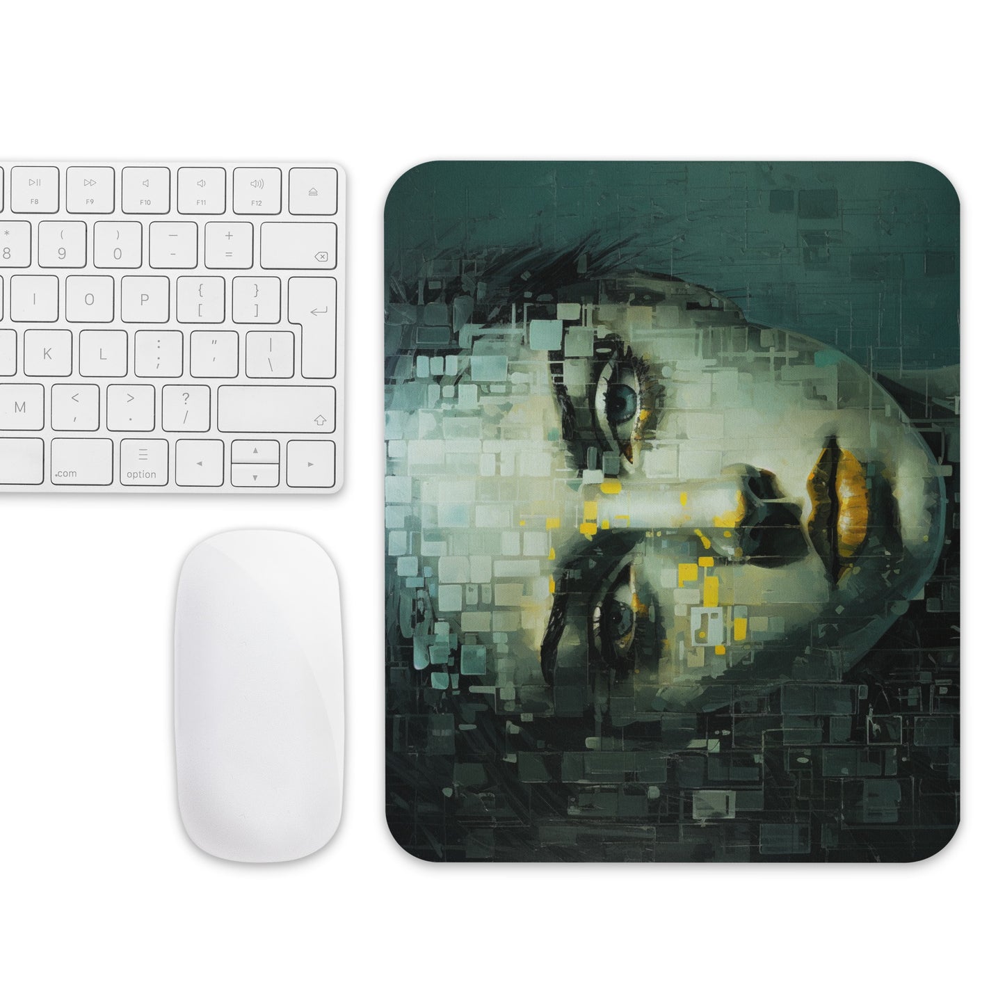 Abstract Portrait Mouse Pad