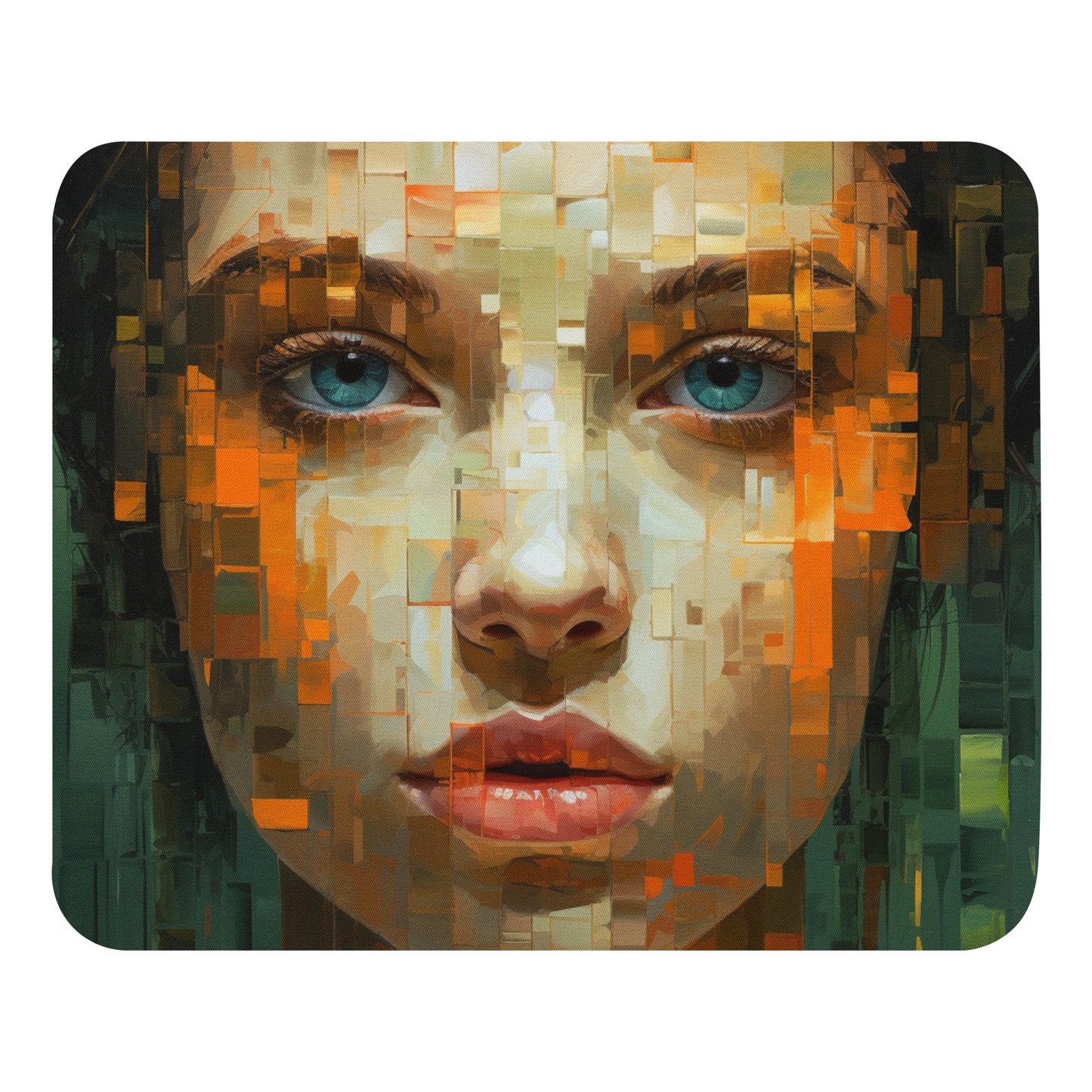 Abstract Portrait Mouse Pad