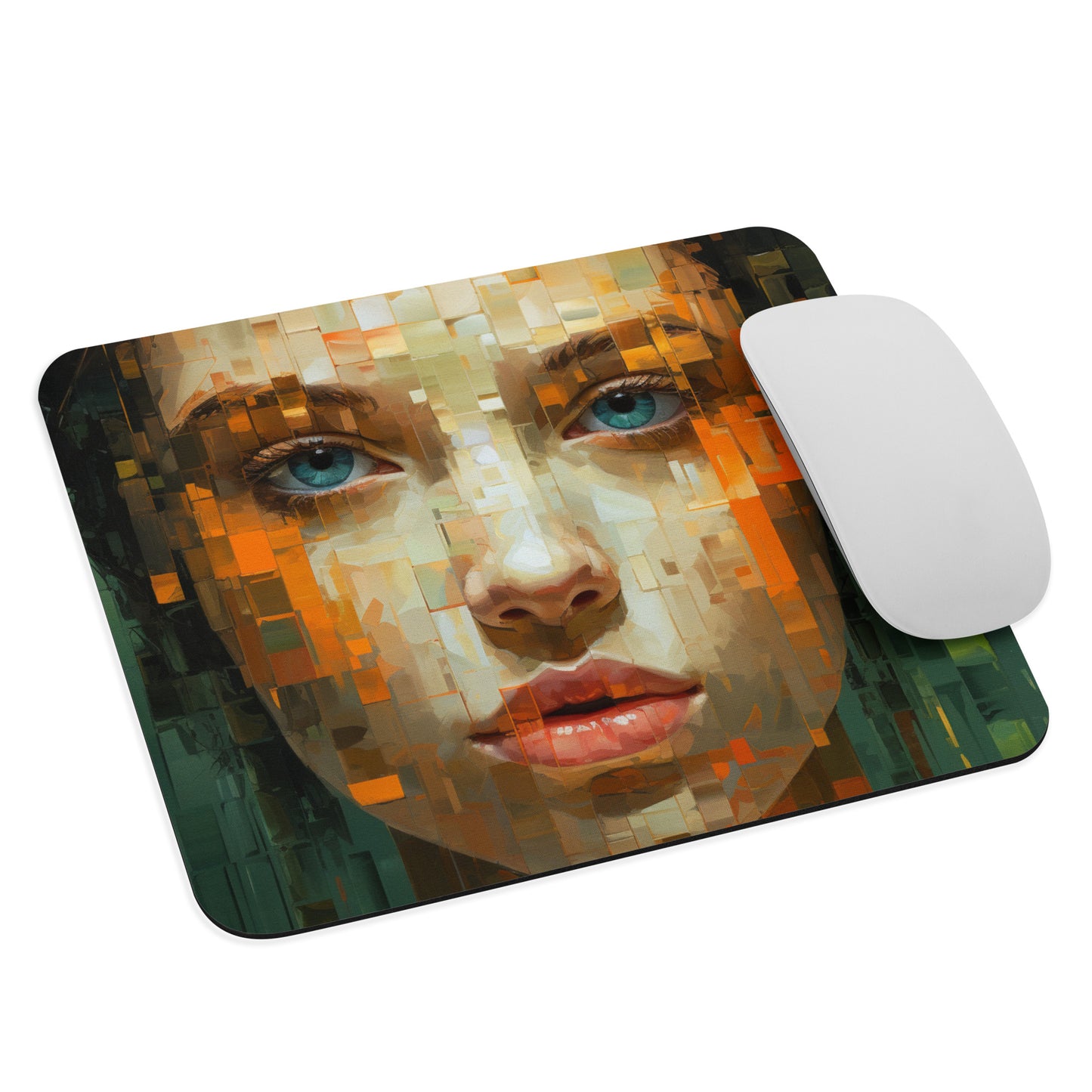 Abstract Portrait Mouse Pad