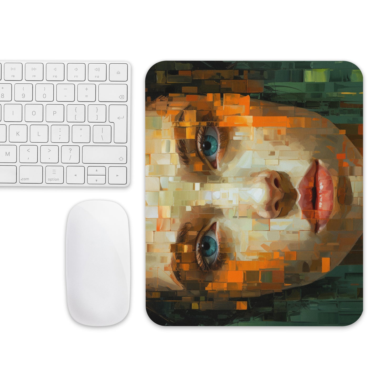 Abstract Portrait Mouse Pad