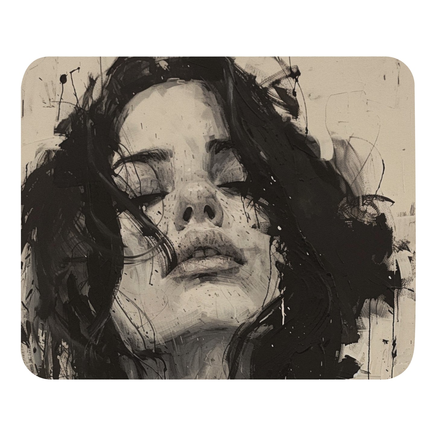 Abstract Portrait Mouse Pad