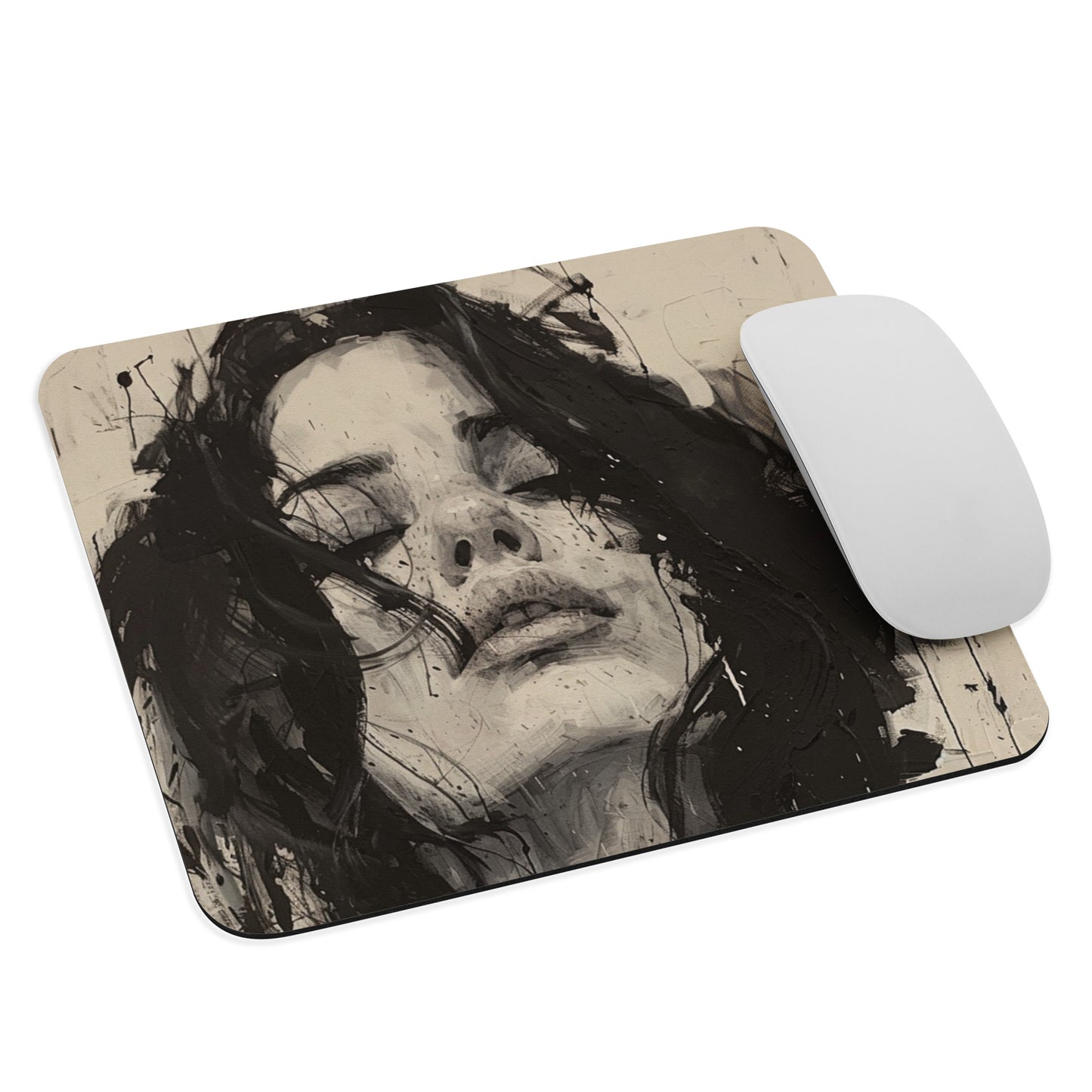 Abstract Portrait Mouse Pad