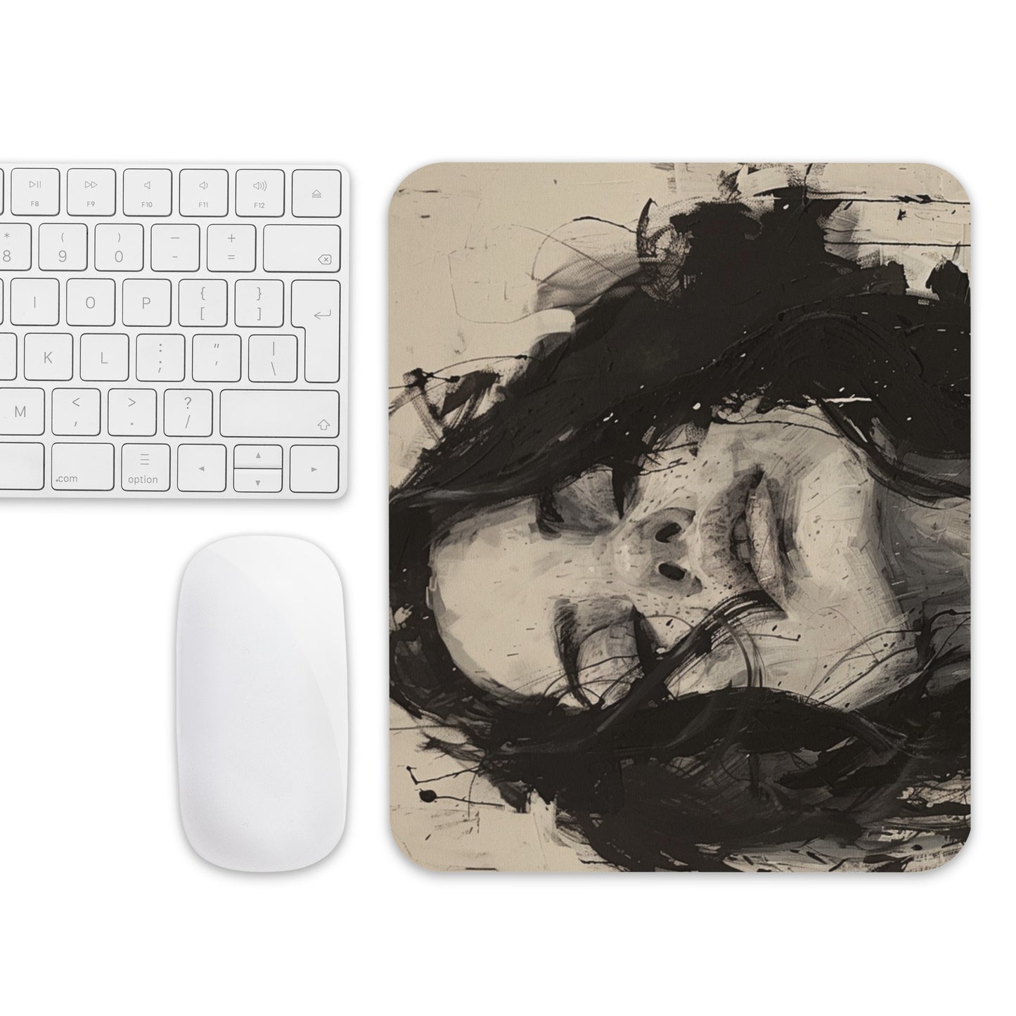 Abstract Portrait Mouse Pad