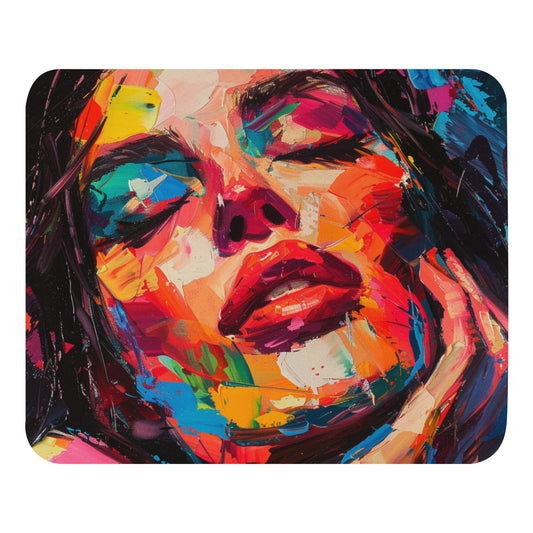 Abstract Portrait Mouse Pad