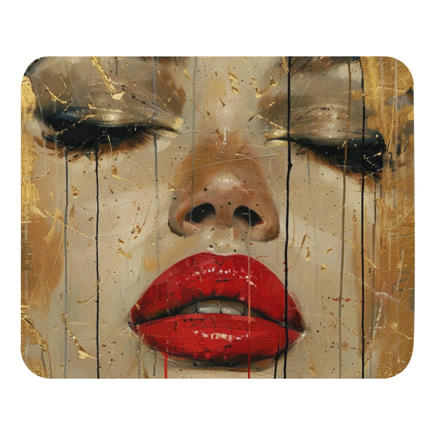 Abstract Portrait Mouse Pad