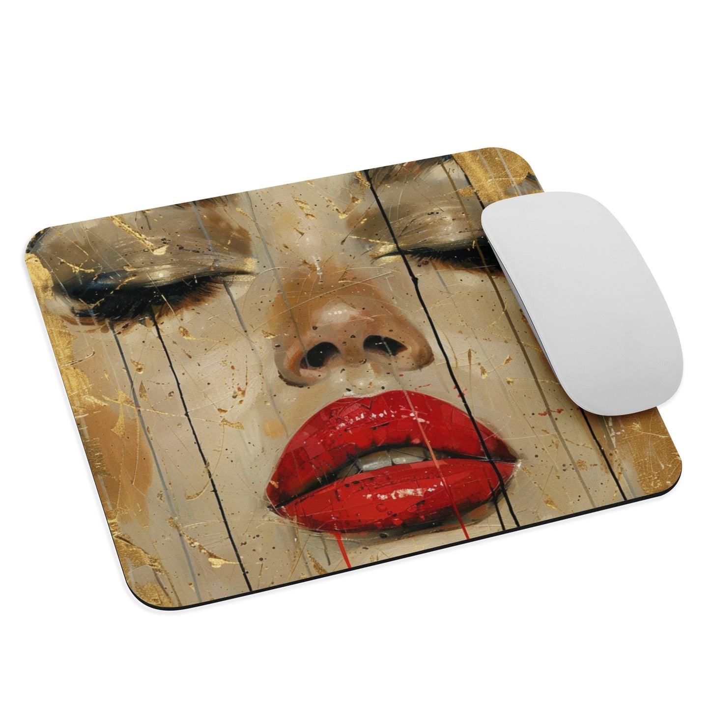 Abstract Portrait Mouse Pad