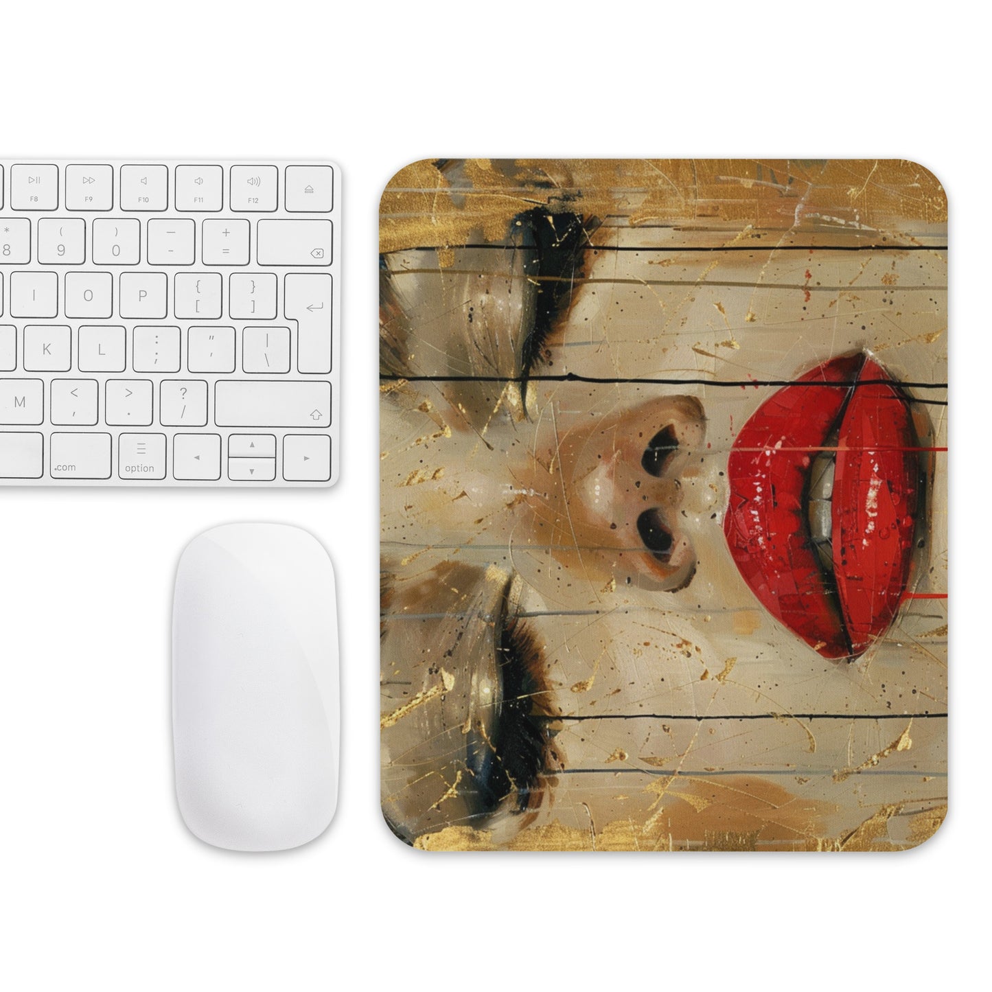 Abstract Portrait Mouse Pad