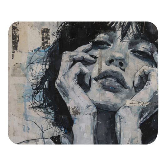 Abstract Portrait Mouse Pad