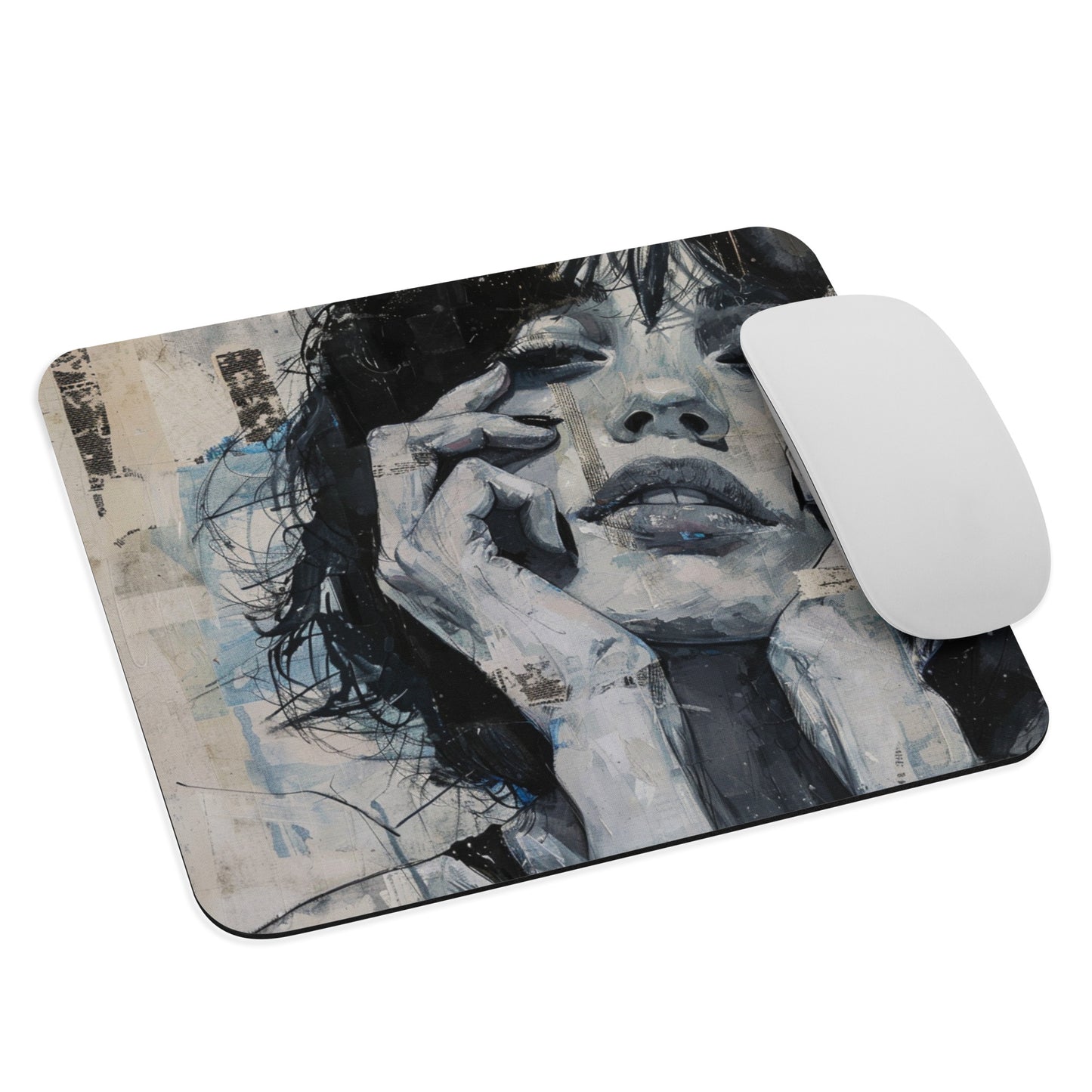 Abstract Portrait Mouse Pad