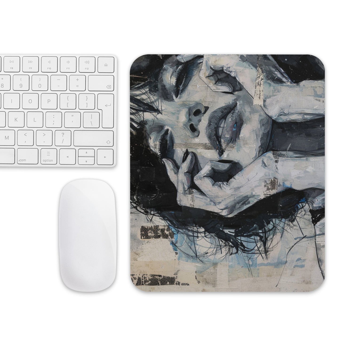 Abstract Portrait Mouse Pad