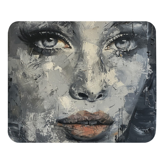 Abstract Portrait Mouse Pad