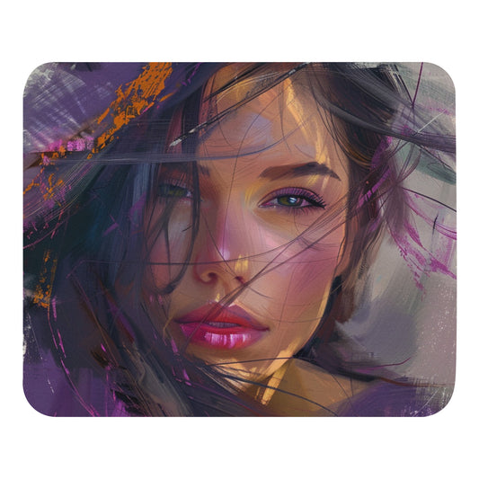 Abstract Portrait Mouse Pad