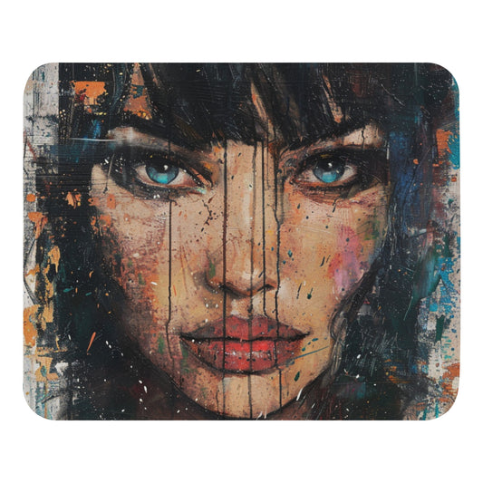 Abstract Portrait Mouse Pad