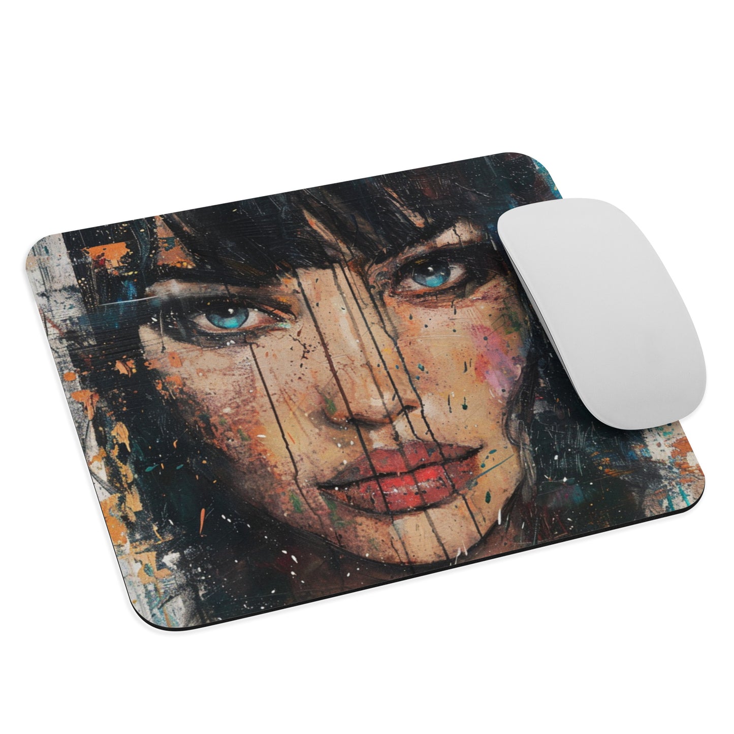 Abstract Portrait Mouse Pad