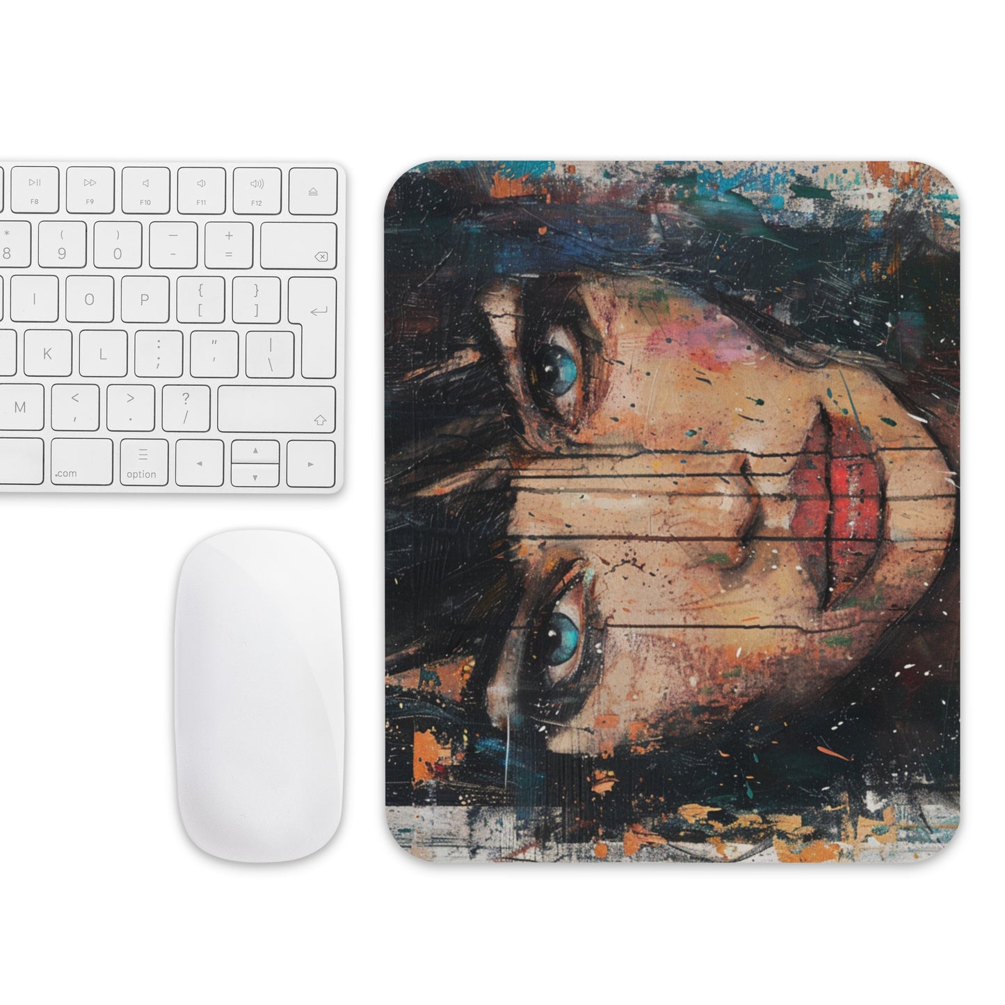 Abstract Portrait Mouse Pad