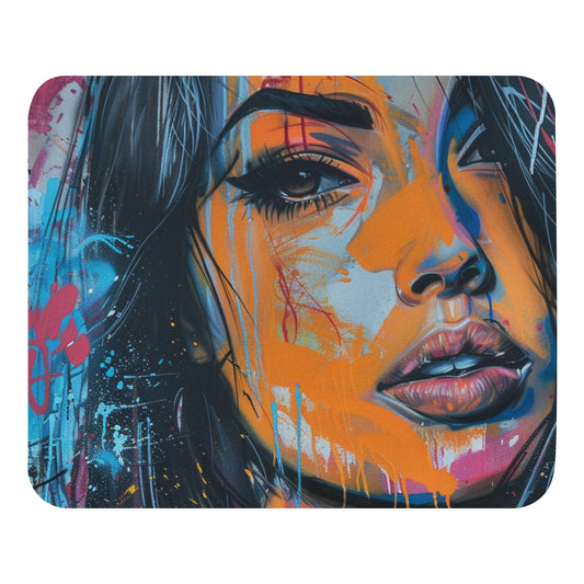 Abstract Portrait Mouse Pad