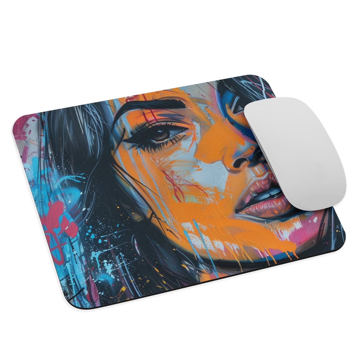 Abstract Portrait Mouse Pad