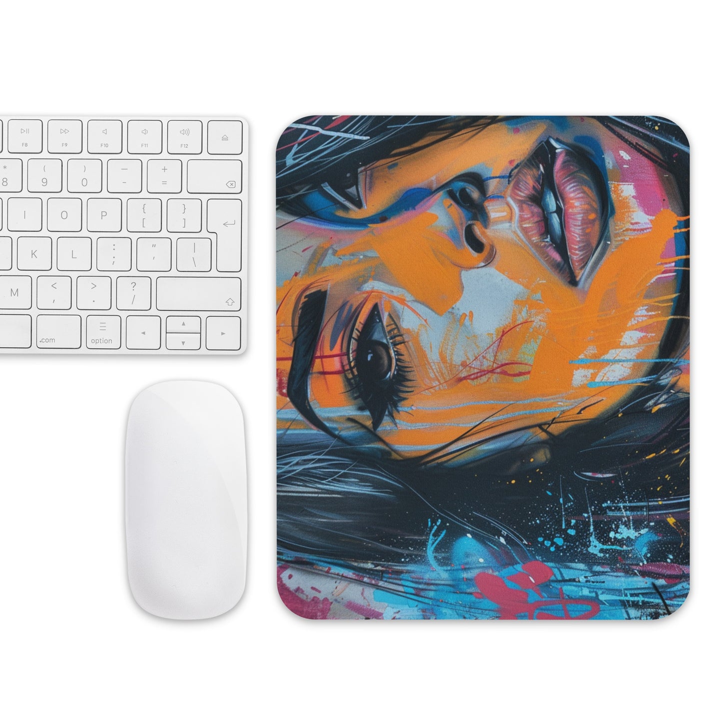 Abstract Portrait Mouse Pad