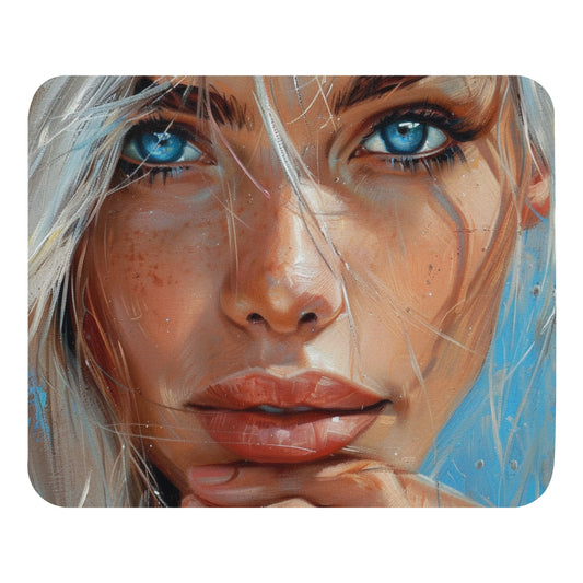 Abstract Portrait Mouse Pad