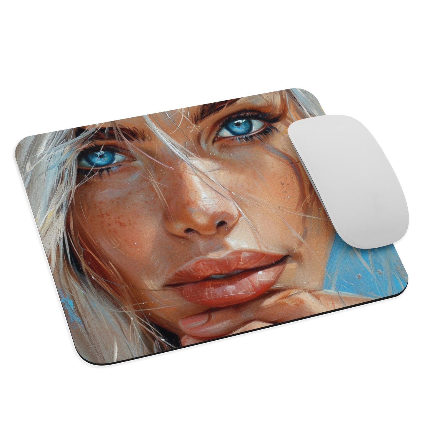 Abstract Portrait Mouse Pad