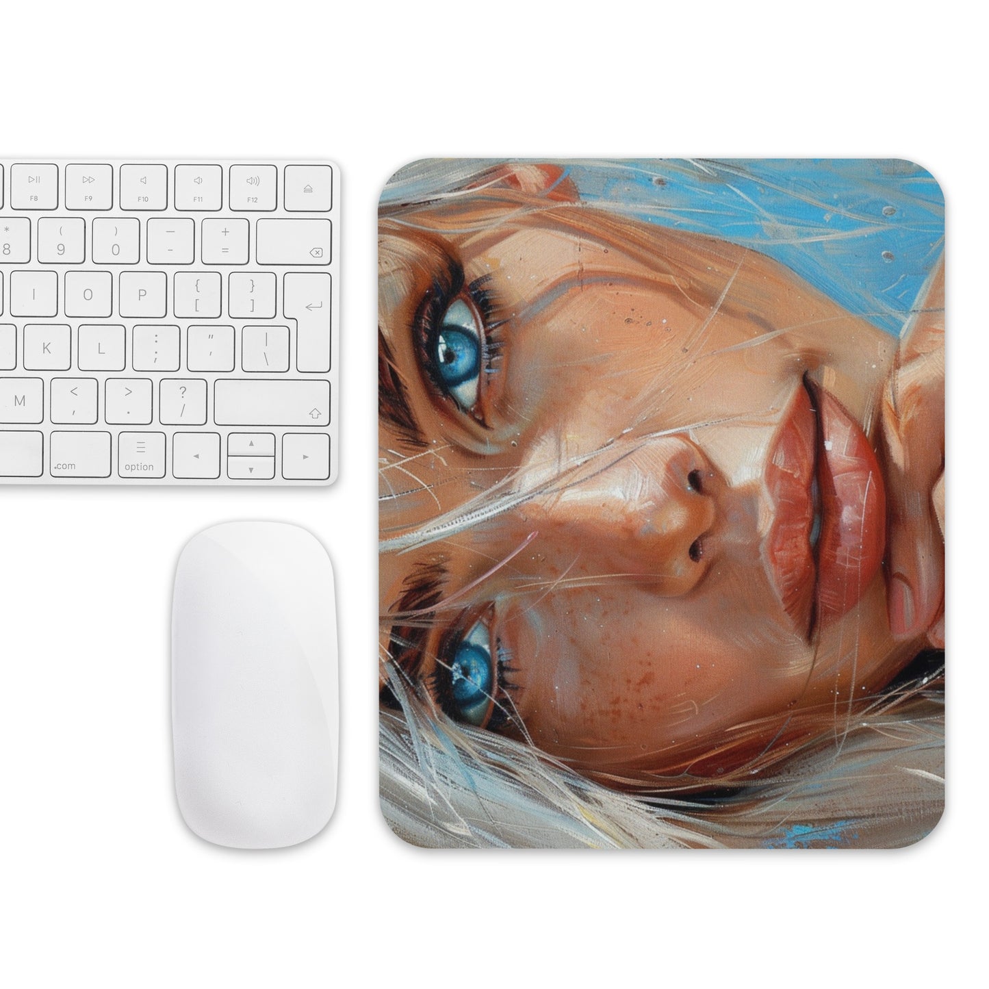 Abstract Portrait Mouse Pad