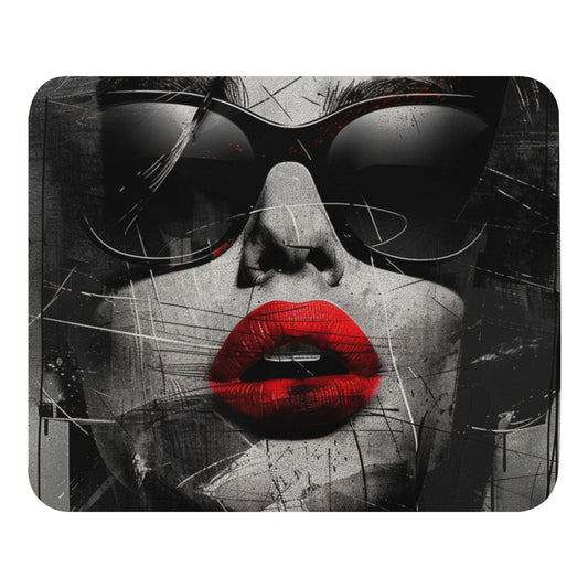 Abstract Portrait Mouse Pad