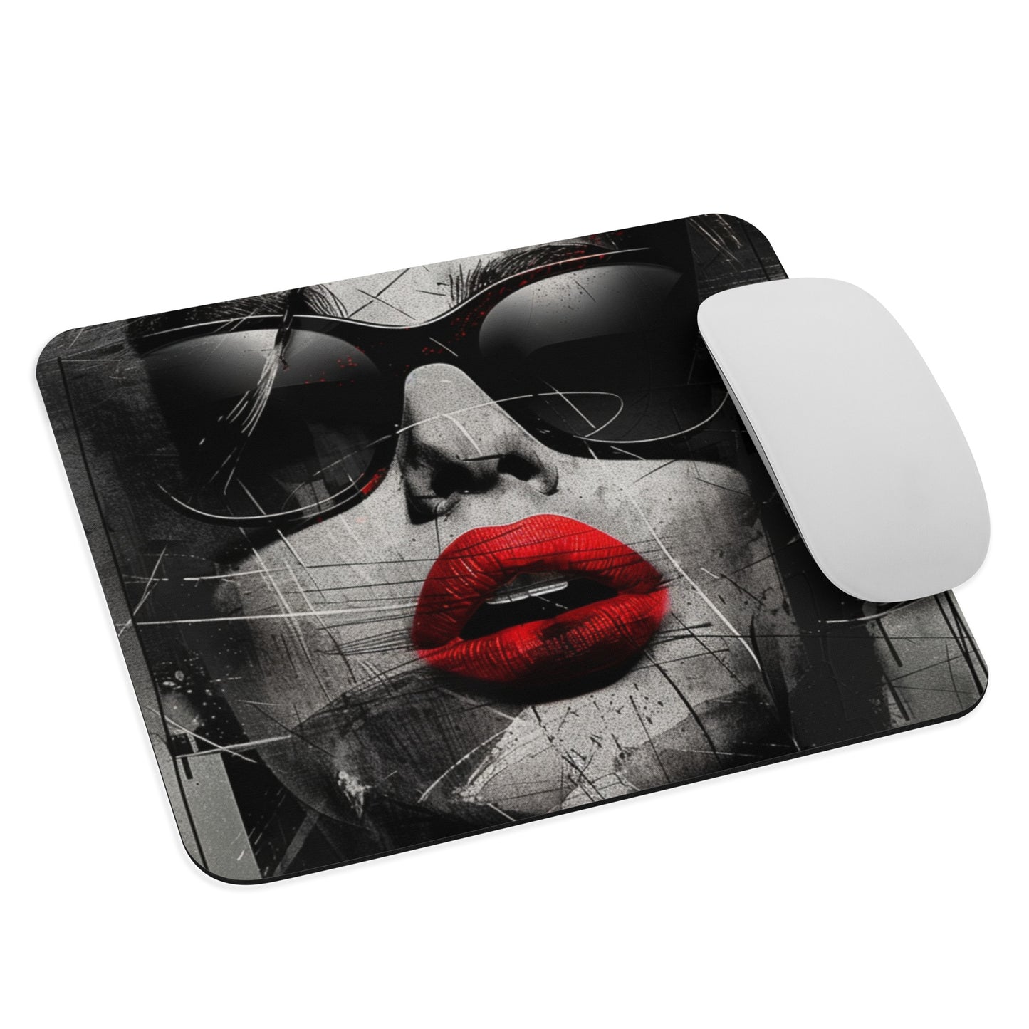 Abstract Portrait Mouse Pad