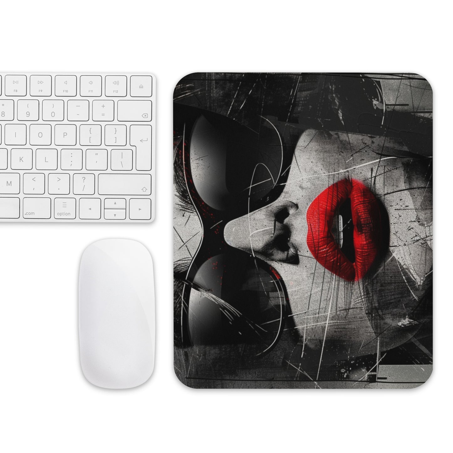 Abstract Portrait Mouse Pad