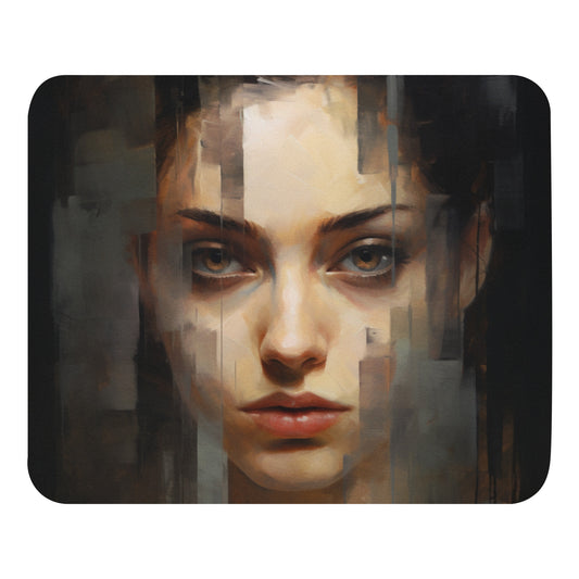 Abstract Portrait Mouse Pad