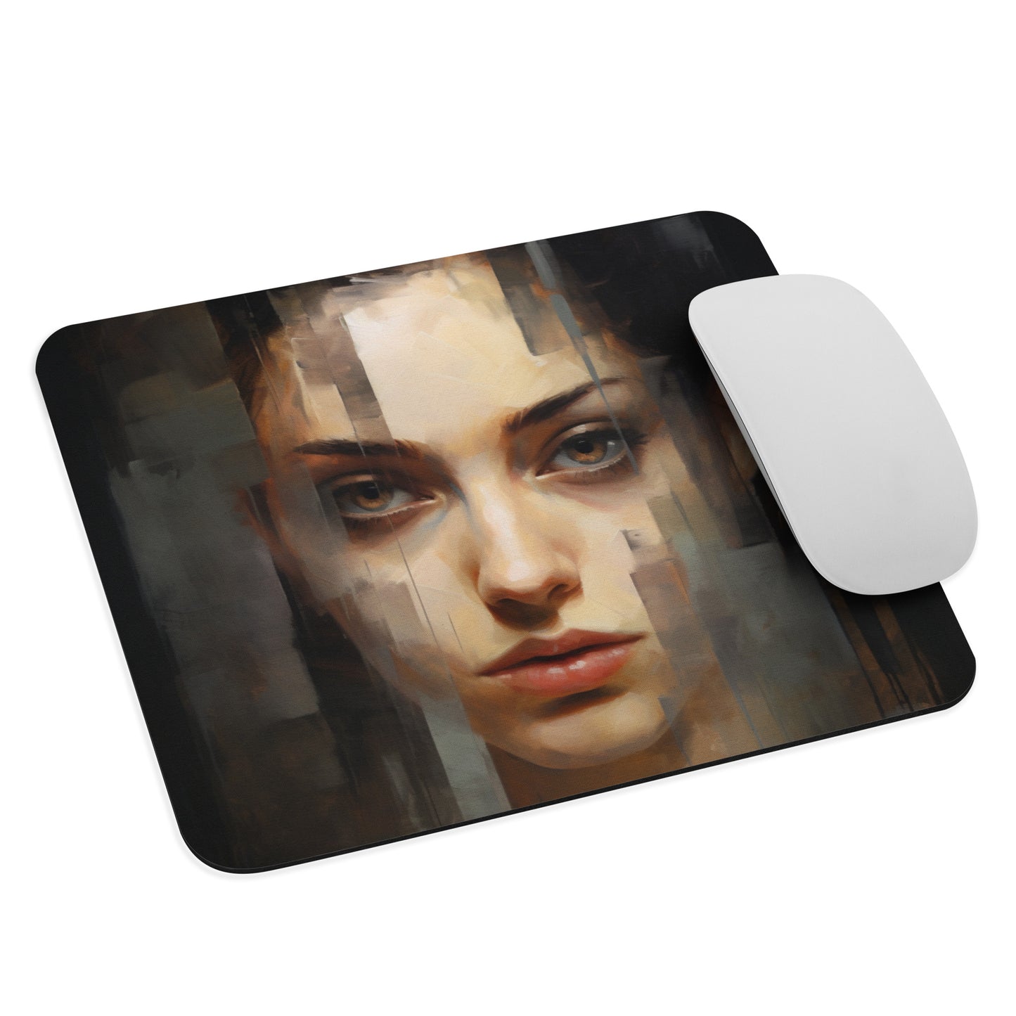 Abstract Portrait Mouse Pad