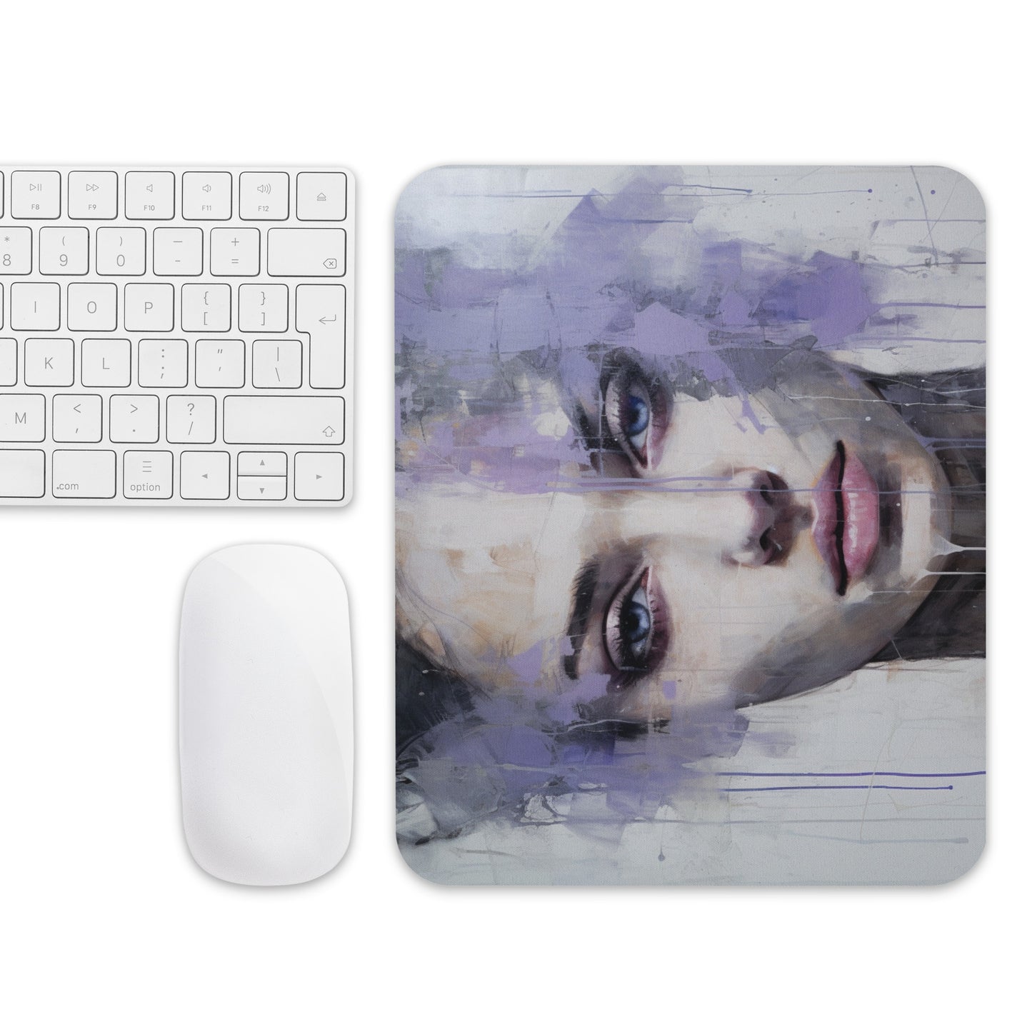 Abstract Portrait Mouse Pad