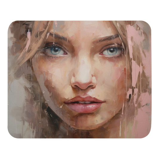 Abstract Portrait Mouse Pad