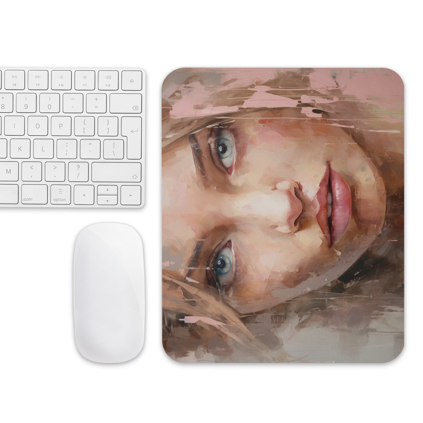 Abstract Portrait Mouse Pad