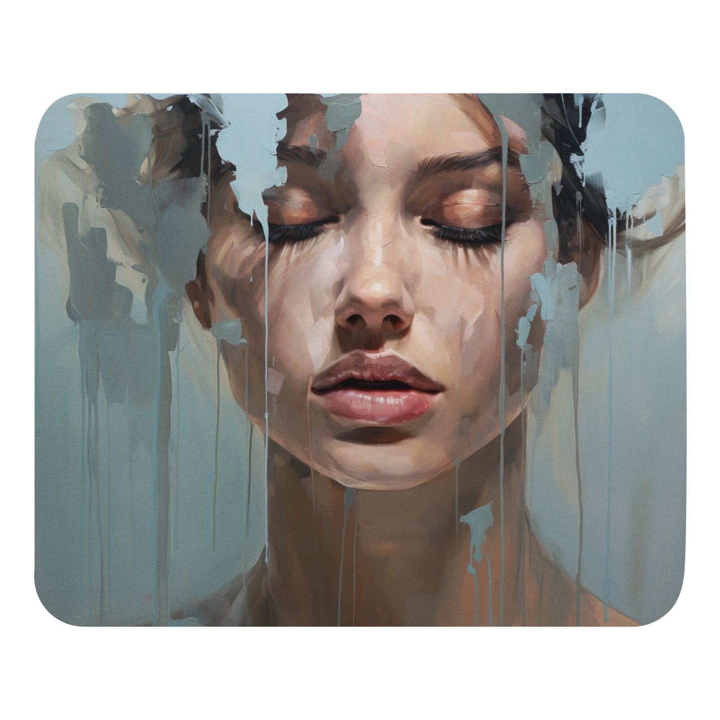 Abstract Portrait Mouse Pad