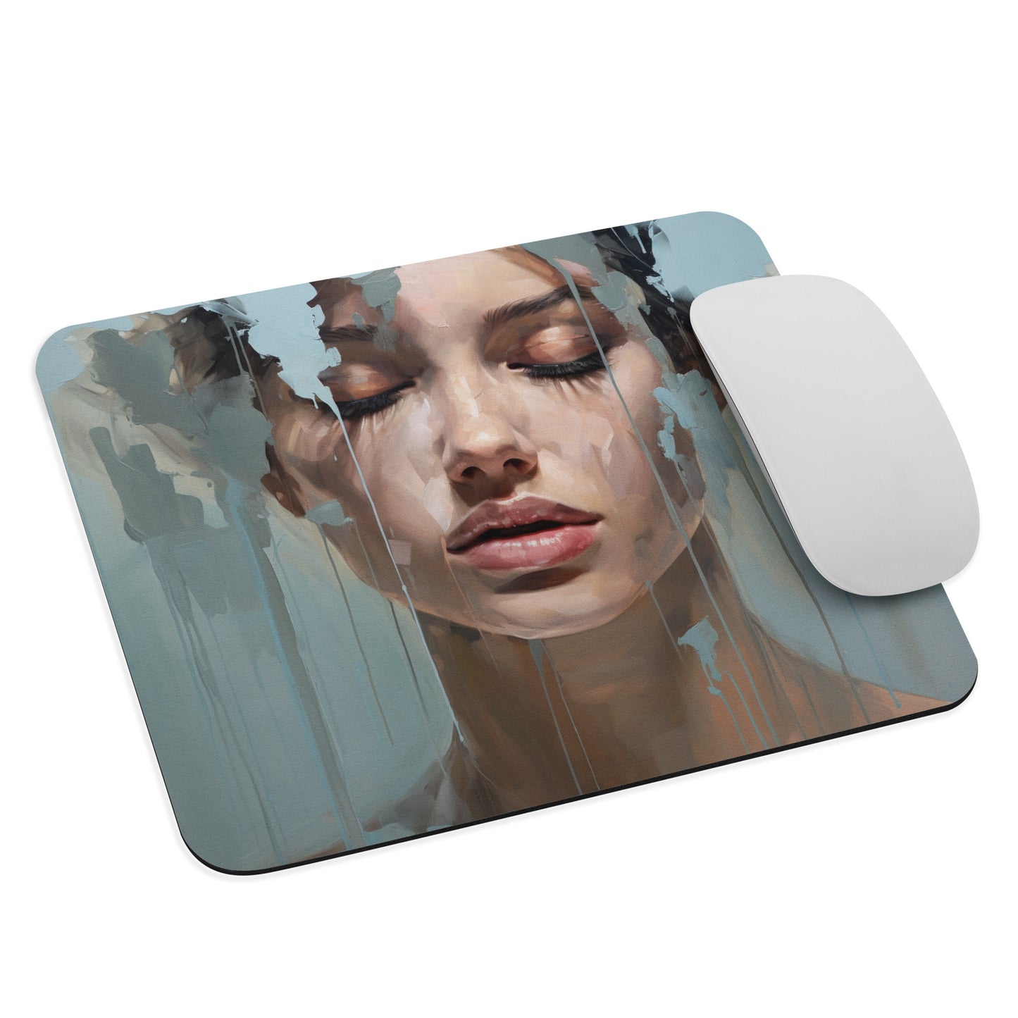 Abstract Portrait Mouse Pad