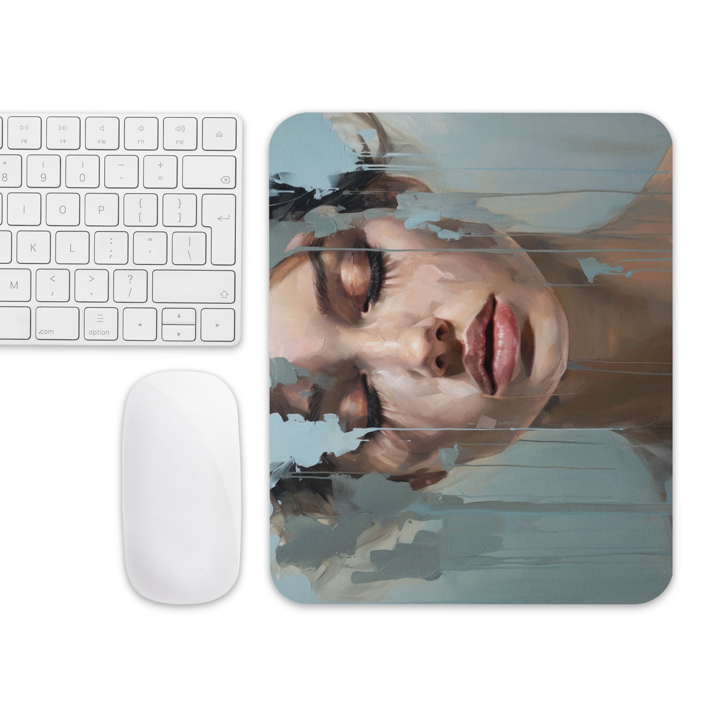 Abstract Portrait Mouse Pad