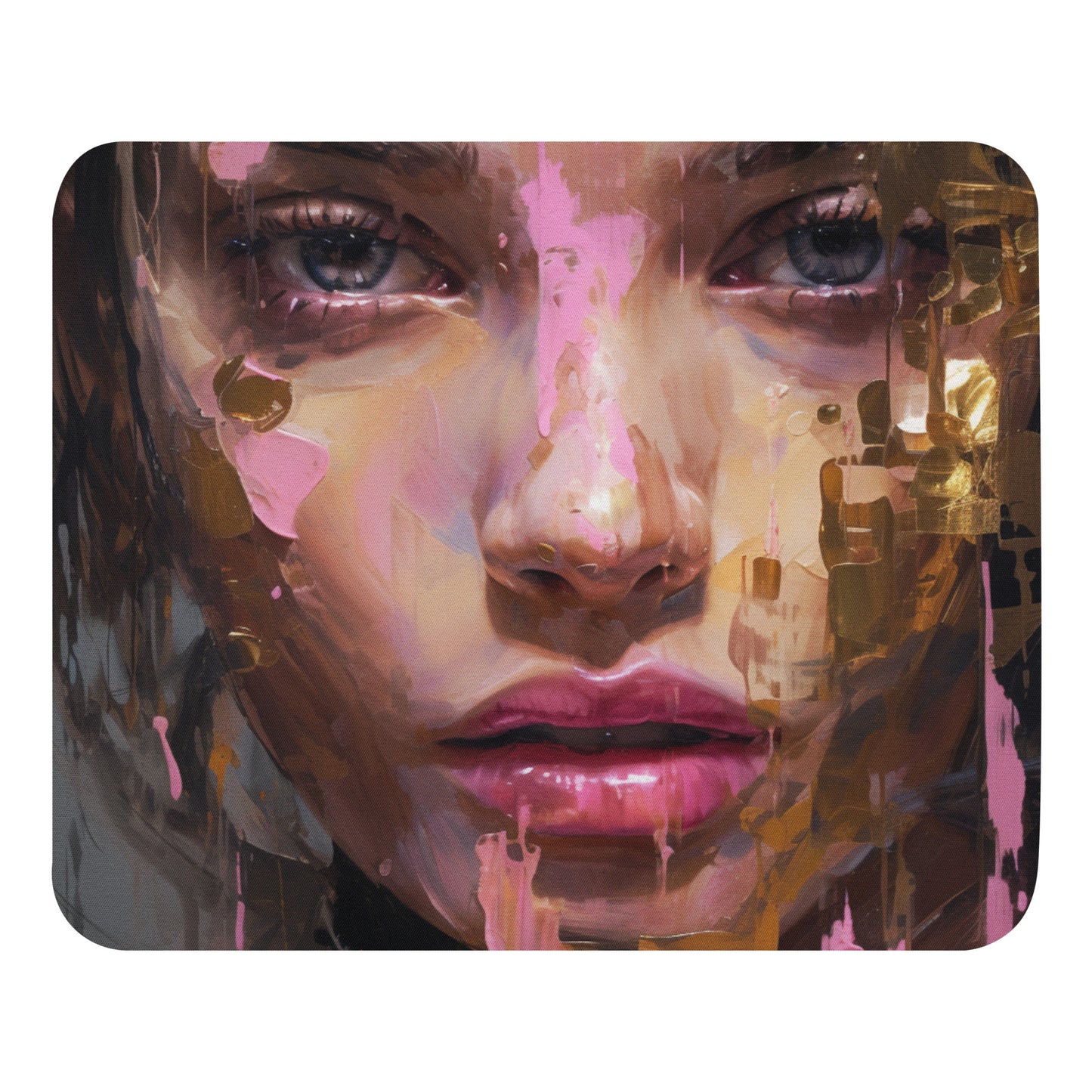 Abstract Portrait Mouse Pad